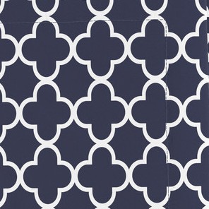 quatrefoil / navy