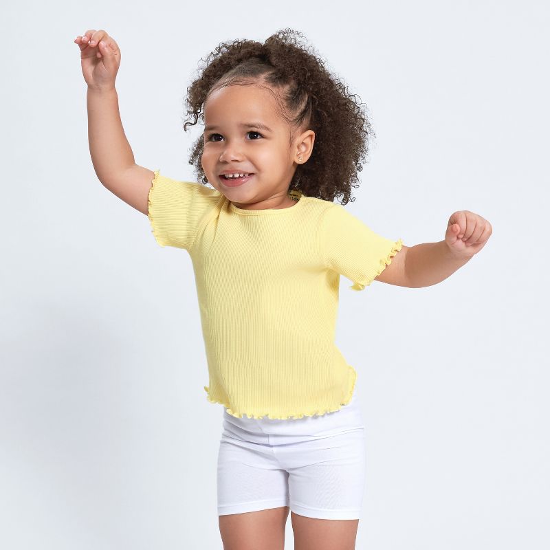 Gerber Baby & Toddler Girls Short Sleeve Tees, 3-Pack, 4 of 10