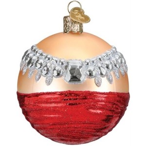 Old World Christmas Blown Glass Ornament for Christmas Tree, Girl'S Best Friend Round (with OWC Gift Box) - 1 of 4