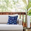 16"x16" Deny Designs Jessica Molina Texas Butterflies Outdoor Throw Pillow Black: Abstract Design, Polyester, Square Shape - 2 of 4