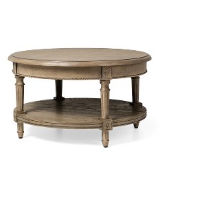 Maven Lane Pullman Traditional Round Wooden Coffee Table - 1 of 4
