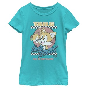 Girls Sonic the Hedgehog Tails Tasty Tacos T Shirt - 1 of 4