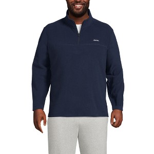 Lands' End Men's Anyweather Fleece Quarter Zip Pullover - 1 of 4
