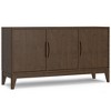 WyndenHall Pearson 3 Door Sideboard Buffet / Storage Cabinet Walnut Brown - 2 of 4