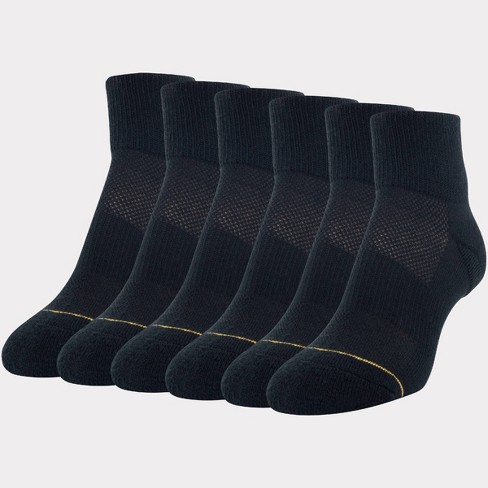 Women's Solid Black Crew Sock