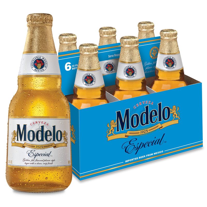 Modelo Especial Lager Beer - 6pk/12 fl oz Bottles, 1 of 12