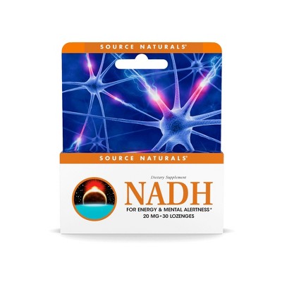 NADH 20mg Sublingual by Source Naturals, Inc.  -  30 Lozenges