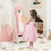 Infans Kids Jewelry Cabinet with Full-Length Mirror Drawer 2 Adjustable Tilt Angles - 4 of 4