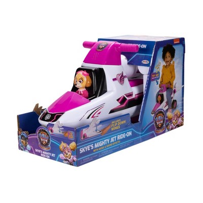 PAW Patrol Skye Fighter Jet Kids&#39; Ride-On Vehicle with Lights, Sounds, Storage and Walking Bar_2