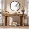Tribesigns 63" Farmhouse Console Table, Wooden Rectangular Sofa Table Behind The Couch - 4 of 4