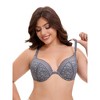 INSPIRE CHIC Women's Lace Front Closure Push Up Underwire Backless Bras - 4 of 4