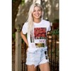 Poinsettia Christmas Joyeux Noel Graphic T Shirt Men or Women Brisco Brands - 4 of 4