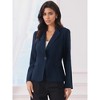 INSPIRE CHIC Women's Business Notched Collar Long Sleeve Front Pockets Work Office Suit Blazers - 2 of 4