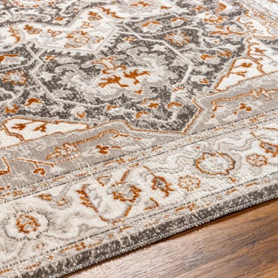 Hauteloom Roho Beige & Rust Washable Area Rug