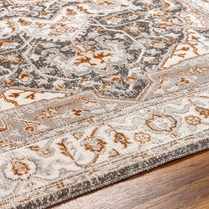 Hauteloom Roho Beige & Rust Washable Area Rug - 1 of 4