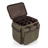 Legacy Somm 12 Bottle Insulated Wine Bag with Rolling Cart Khaki Green with Brown Accents - 4 of 4