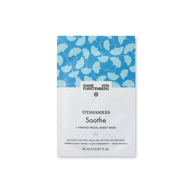DVF for Target x Vitamasques Ginkgo Sheet Mask - Soothe - 0.67 fl oz, 1 of 4