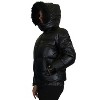 Spire By Galaxy Women's Full Zip Heavyweight Bubble Jacket With Detachable Faux Fur Hood - 2 of 4