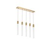 Elegant Lighting Weston 5 - Light Pendant in  Satin Gold - 2 of 4