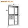 Besiost 40'' Freestanding Closet System with 10 Shelves, Closet Organizer - 3 of 4