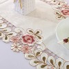PiccoCasa Polyester Vintage Flower Embroidery Tassel Kitchen Decor Table Runner Cloth 15.75"x59.06" Multicolor 1 Pc - 3 of 4
