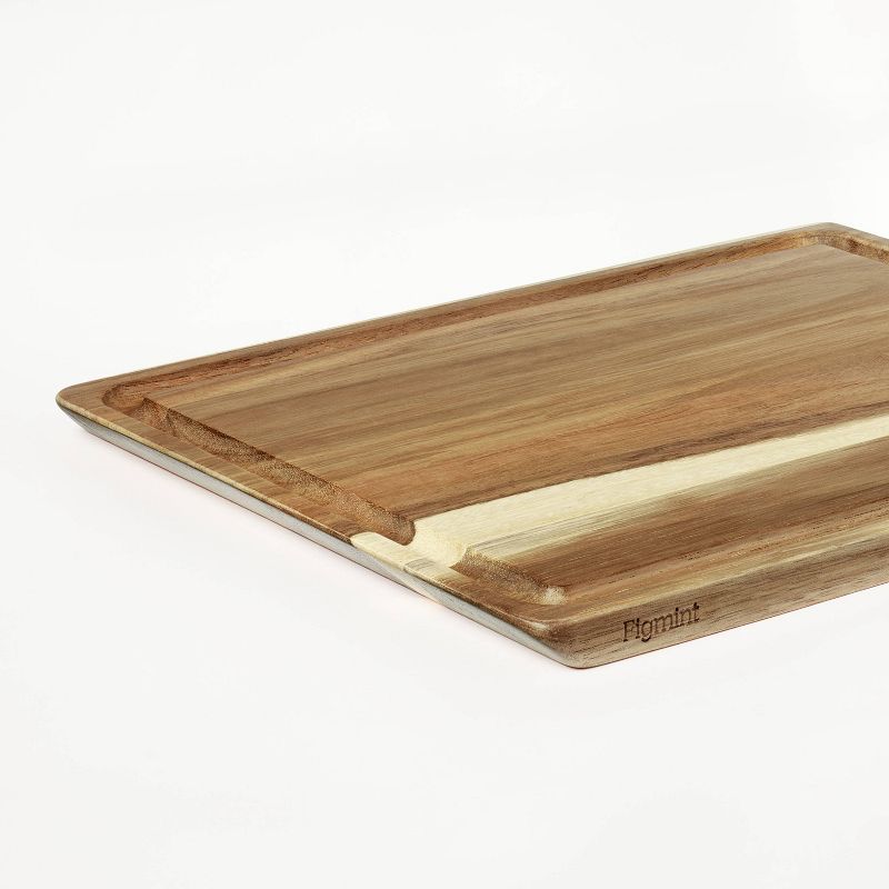 10&#34;x13&#34; Reversible Acacia Wood Cutting Board Natural - Figmint&#8482;, 5 of 6