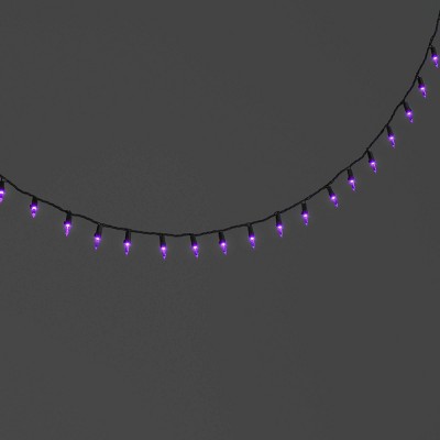 300ct LED Halloween Indoor Outdoor Miniature String Lights Purple/Black - Hyde and EEK! Boutique™