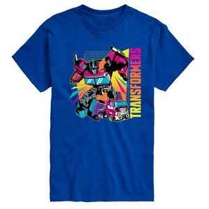 Men's - Transformers - Neon Halftones Short Sleeve Graphic T-Shirt - 1 of 4