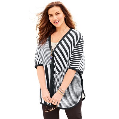 Catherines Women's Plus Size V-Neck Pullover Duster