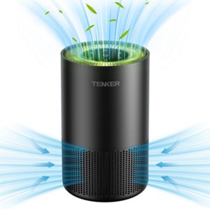 SEVOBAL Air Purifiers for Home H13 HEPA Filter 360 Air Inlet Aromatherapy for Pets and Smoke, Black , 16.06"*15.91"*13.78" - 1 of 4