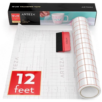 Arteza Clear Transfer Tape, Medium Tack, 12"x12" (ARTZ-8916)