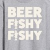 Men's - Instant Message - Beer Fishy Fishy Long Sleeve Graphic T-Shirt - 2 of 4
