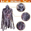 Fun Little Toys 3Pack Halloween Decorations - Outdoor Hanging Decoration with 35.4' Hanging Ghost, Witch, Grim Reaper & Ghost Pumpkin - 3 of 4