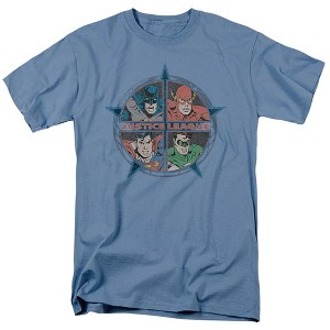Jla Four Heroes Adult T-Shirt - 1 of 4