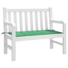 vidaXL Outdoor Garden Bench Cushion - Green Oxford Fabric and Foam Fiber Seat Cushion for Patio Furniture - 3 of 4