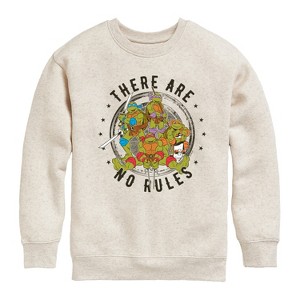 Boys' - Teenage Mutant Ninja Turtles - There Are No Rules Graphic Long Sleeve Fleece Sweatshirt - 1 of 4