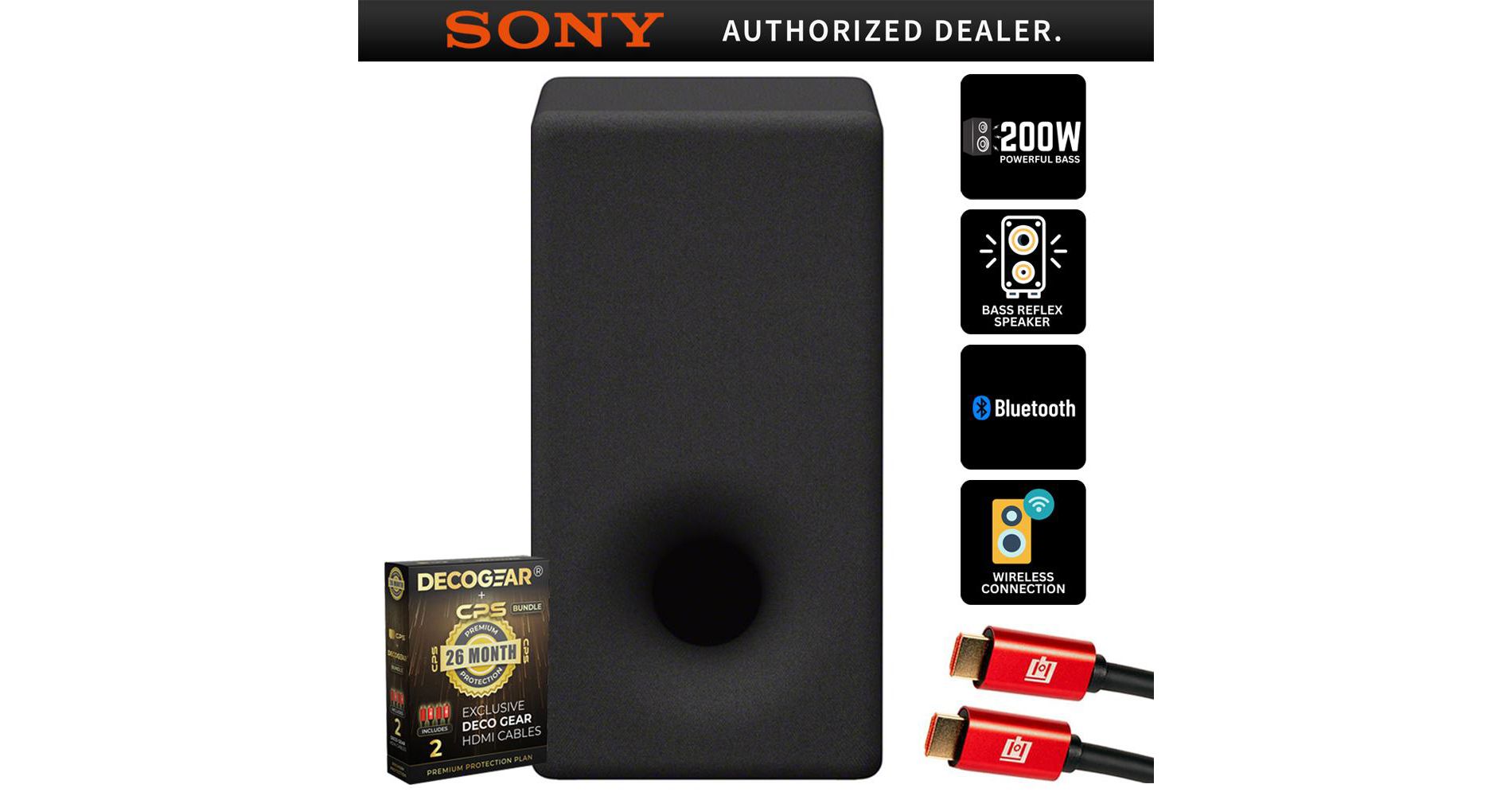 Sony SA-SW3 6.3" Wireless Subwoofer for HT-A9/A7000 + 26 Months Protection Bundle