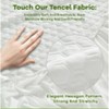 Aoibox Premium Tencel King Mattress Protector White Waterproof Deep Pocket Hypoallergenic Breathable Noiseless Cover - 3 of 4