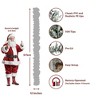 King of Christmas 9ft Christmas Garland, Queen Flock Artificial Snow Flocked Garland - 4 of 4