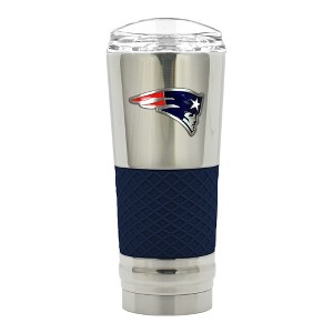 NFL New England Patriots 24oz Draft Tumbler with Chrome Finish - 1 of 2