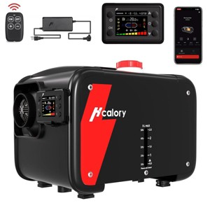 Hcalory Horizontal 5KW-8KW Diesel Heater 5L Tank with Smart Altitude Control & Bluetooth for RV, Truck, Boat - 1 of 4