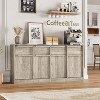 TackView Sideboard Buffet Cabinet with Drawers & Doors, Large Coffee Cabinet with Storage, Modern Storage Buffet Table for Home - 4 of 4