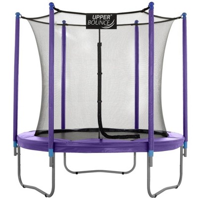 Upper Bounce Round Trampoline Set with Safety Enclosure System - Backyard Trampoline - Outdoor Trampoline for Kids - Adults
