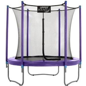 Upper Bounce Round Trampoline Set with Safety Enclosure System - Backyard Trampoline - Outdoor Trampoline for Kids - Adults - 1 of 4