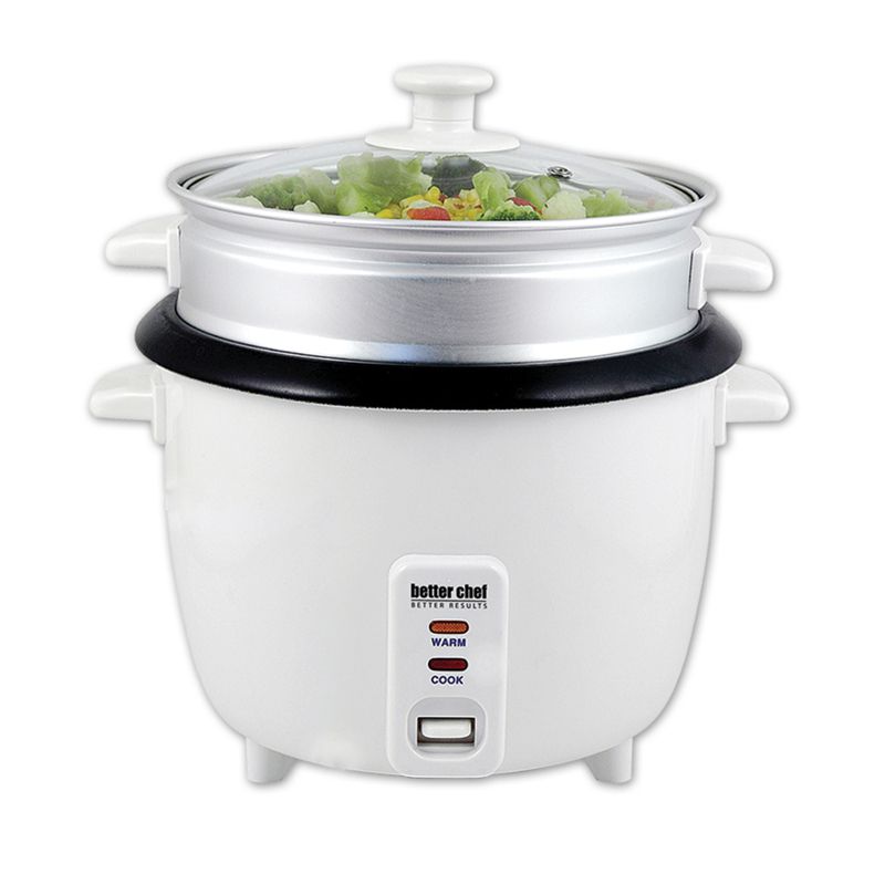 Better Chef 5-Cup Rice Cooker with Food Steamer, 1 of 5