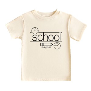The Juniper Shop SmileyWorld School Handwriting Lines Toddler Short Sleeve Tee - 1 of 4