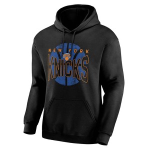 NBA New York Knicks Men's Black Hooded Sweatshirt - 1 of 3