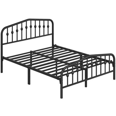 Yaheetech Modern Metal Bed Frame with Arched Headboard