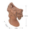 VisioGear Visage Head Bust Planter, Home Wall Planter, Modern Design for Indoor and Outdoor Spaces, Brown, 7.9"*3.9"*9.1" - 3 of 4