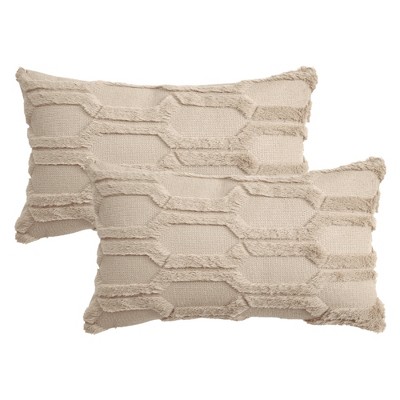 REGALWOVEN Solid Color Plush Soft Cozy Throw Pillow Covers for Sofa Home Decor 2 Pcs